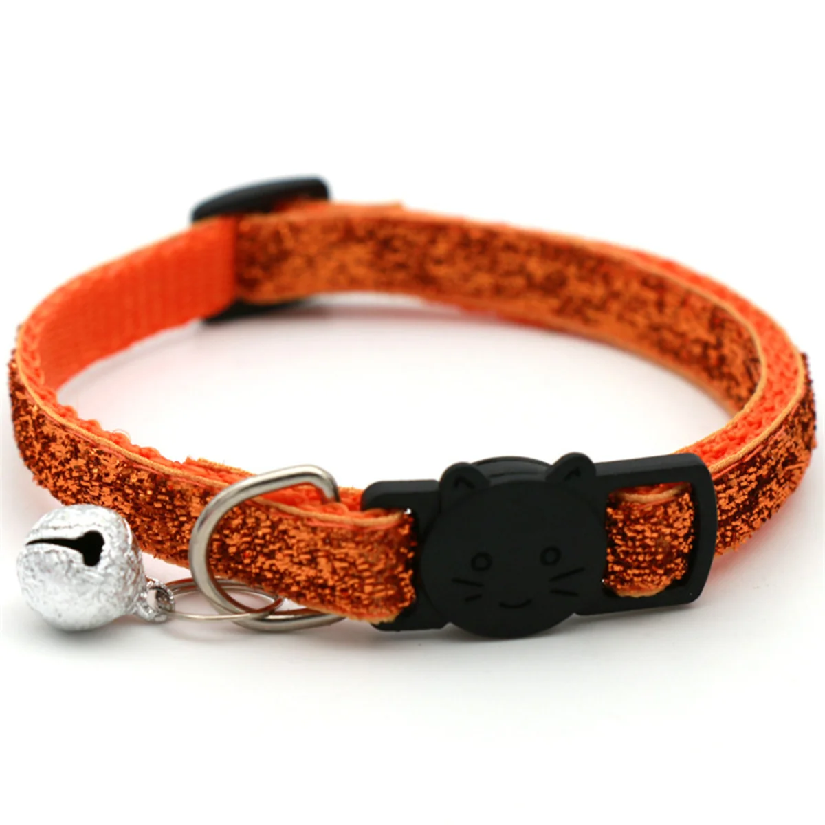 collier-chat-orange-pailleté-clochette